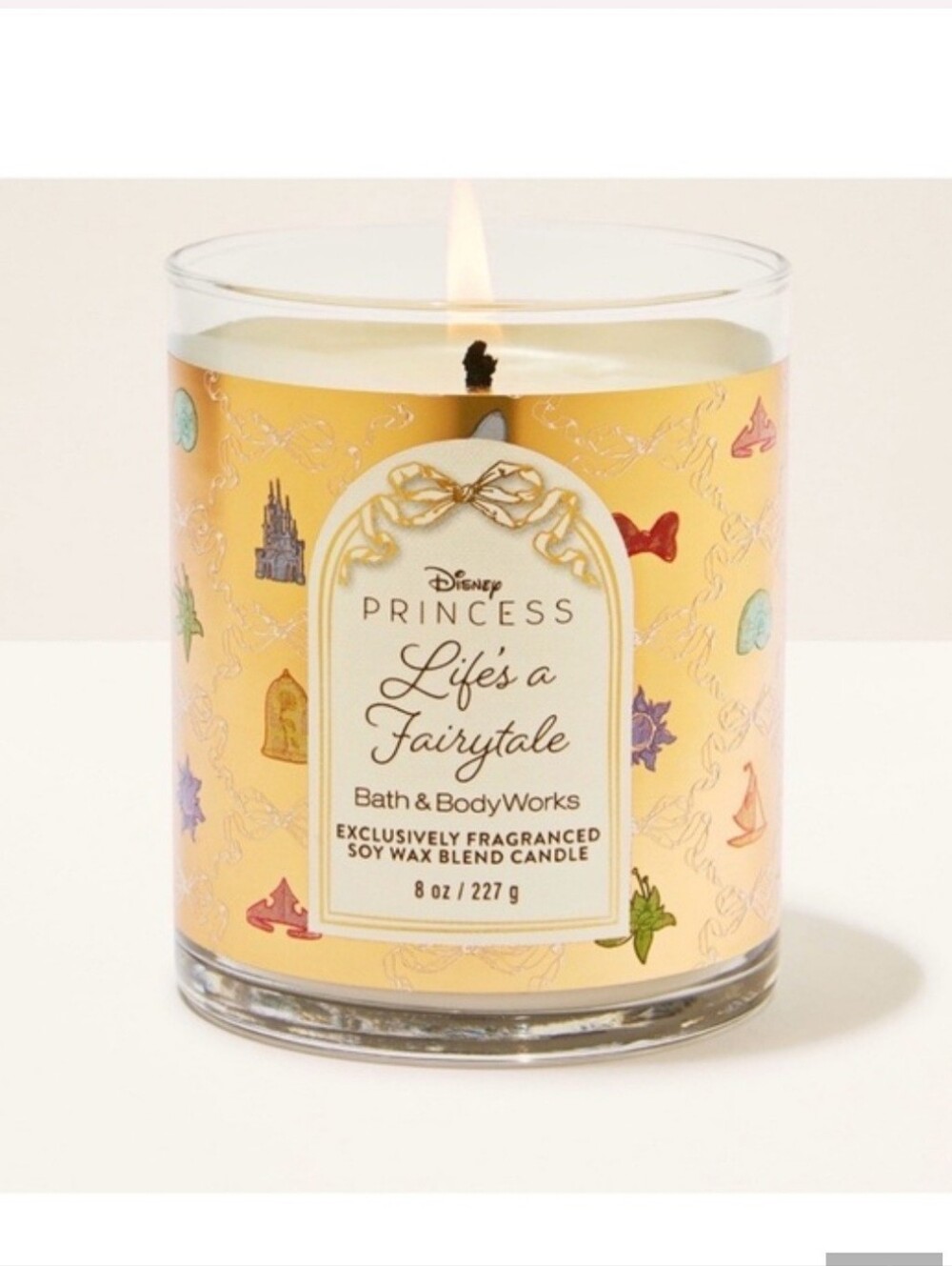 Bath & Body Works Disney Princess, Life's a Fairytale Candle AND Body Cream, NEW